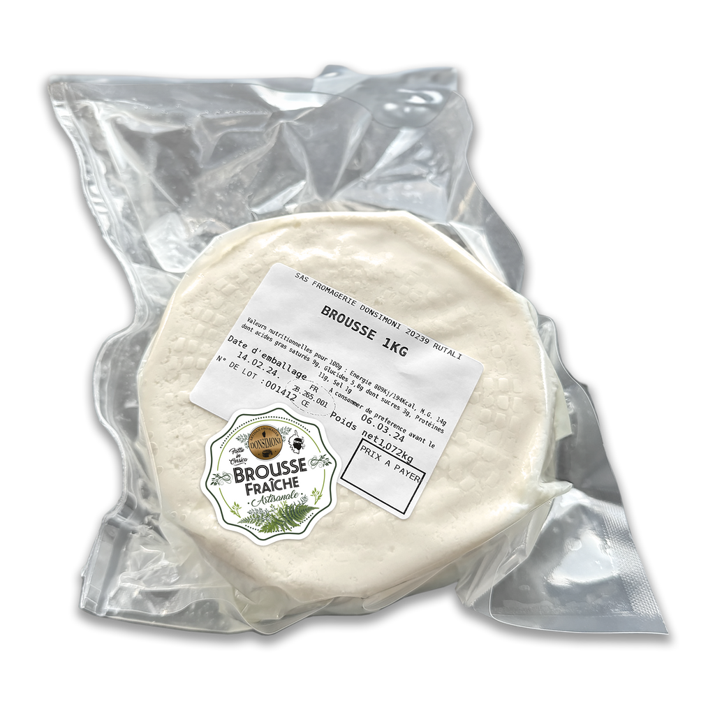 Brousse Fraîche Corse – Lait de Brebis & Chèvre | Restauration 2KG SOUS VIDES