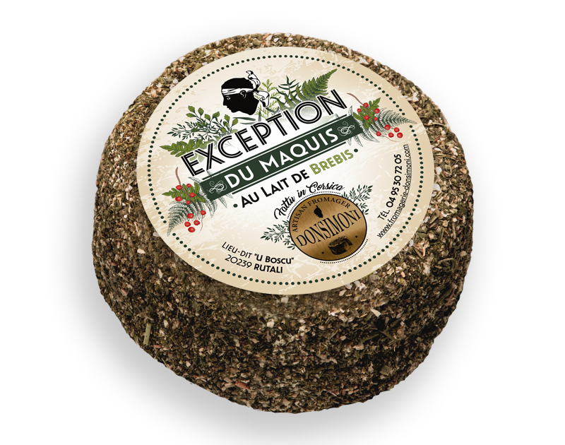 Exception du Maquis – Fromage de Brebis Corse aux Herbes – 360 g × 6