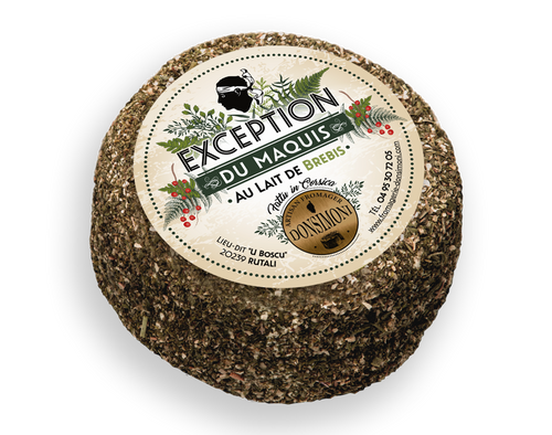 Exception du Maquis – Fromage de Brebis Corse aux Herbes – 360 g × 6